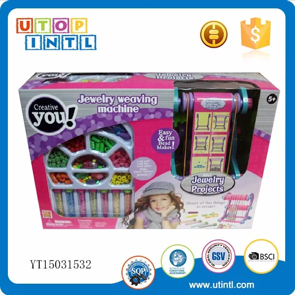 Diy Jewelry set toy bead weaving machine bead box for girl