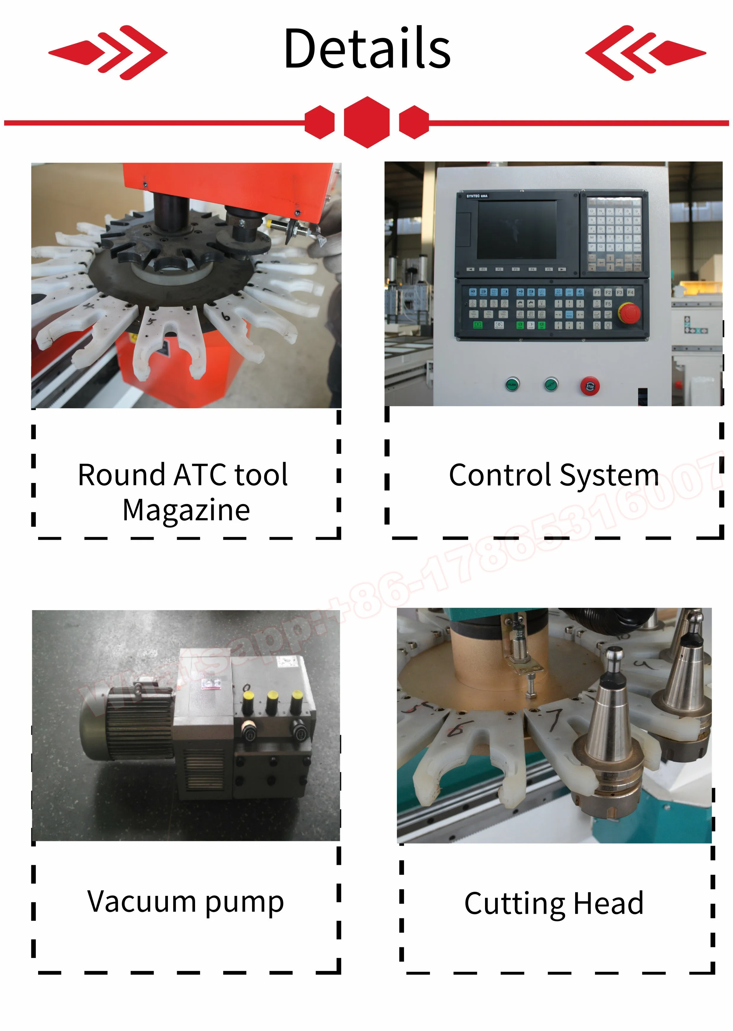 Competitive price High speed Wooden material cnc router cnc automatic tool changer router