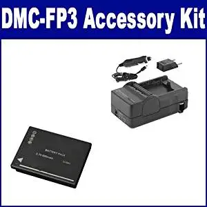 Panasonic Lumix DMC-FP3 Digital Camera Accessory Kit includes: SDM-1521 Charger, SDDMWBCH7E Battery