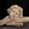 natural stone Sunset red marble statue sculpture bust of marble woman