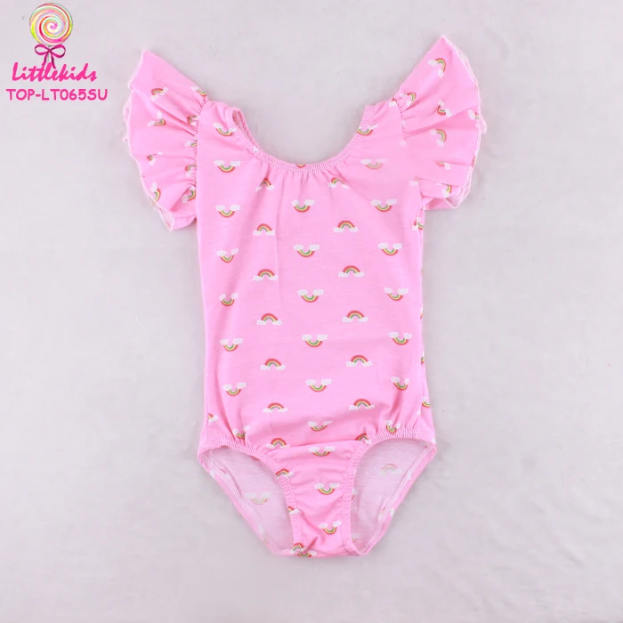 Gymnastic Leotards for Girl Long Sleeve Halloween Pumpkin One-Piece Dance Outfit