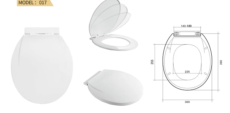 CF017 Pure PP Africa cheap adjustable toilet seat cover