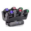Sound active dmx 6*10W RGBW Club DJ led six shooter beam moving head light