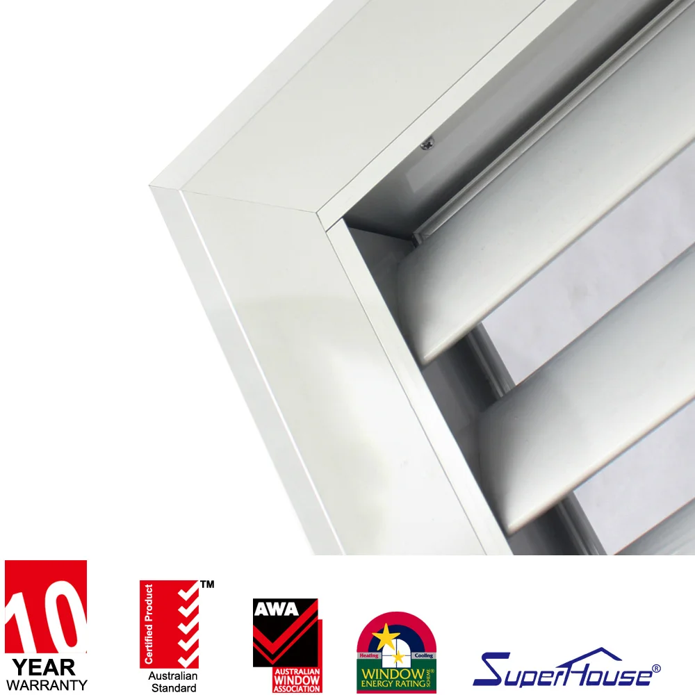 Superhouse Classic O-type blinds aluminium louver door with Door Corning silicon sealant