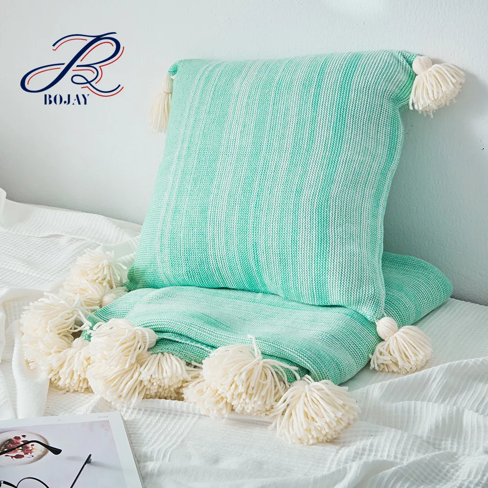 Kapas Tangan Crochet Dekoratif Merajut Sarung Bantal Dengan Jumbai Stiped Melempar Pelatih Bantal Sofa Bantal Merajut Sarung Bantal Buy Crochet Bantal Cover Rajutan Tangan Sarung Bantal Merajut Sarung Bantal Product On Alibaba Com