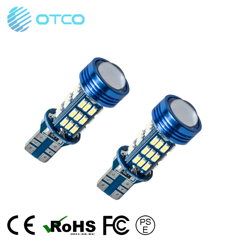 Super Bright Blue T10 W5W 194 168 3014 40SMD Canbus LED Replacement Bulbs Lens t10 car led lens white