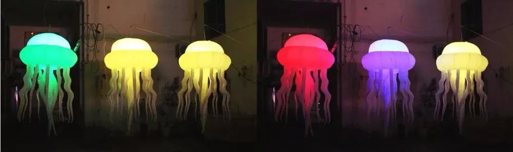 Custom Outdoor Decorative Color Changing LED Jellyfish Balloon