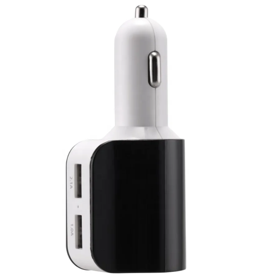 Micro Car Accessory Charger 12V 2 USB 3.1A One Way Cigarette Lighter Cocket Splitter Phone Usb Car Charger For All Smartphones