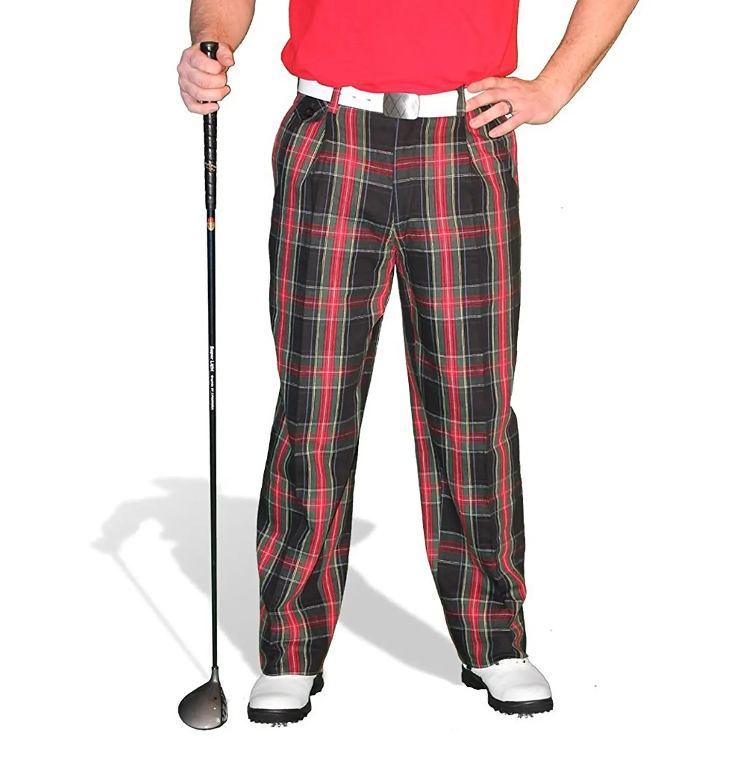 plaid golf pants cheap