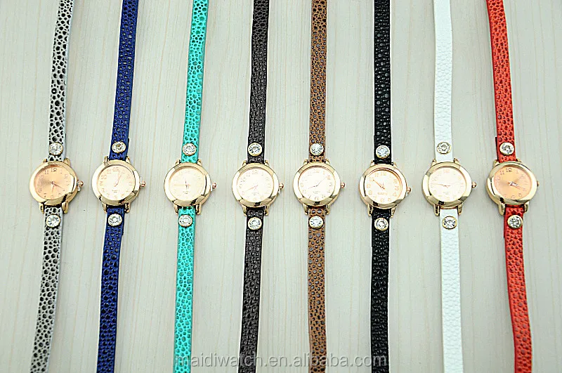 Mujer Multicolor Correa Delgado De Las Mujeres Del Cuarzo RELOJES | Reloj, Reloj pulsera, Reloj dama