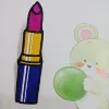 Lipstick Iron On Patch Embroidery Sewing DIY Customise Denim Cotton Cute patch Make Up Beauty Lippy Purple Pink