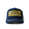 Fitted Applique Embroidery 5 Panel Caps Custom Patch Logo Mesh Trucker Hat