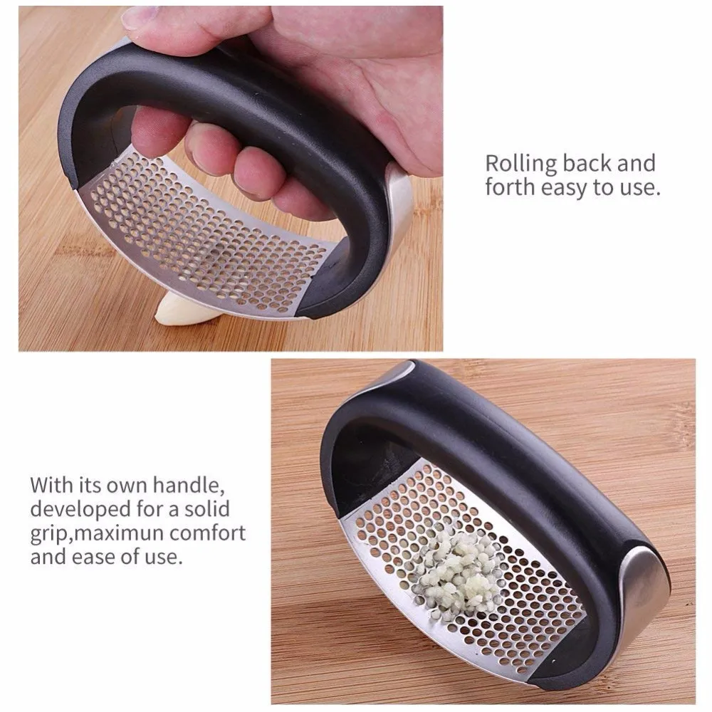 Brand New Stainless Steel Ginger Garlic Peel Hand Squeeze Juicer Press Kitchen Tools Garlic