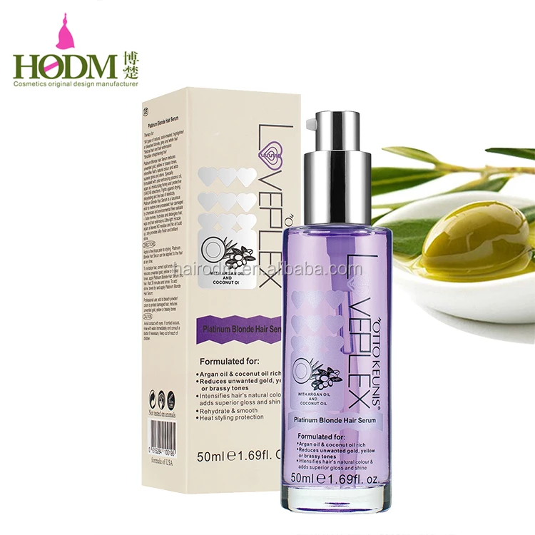 Anti Brassy Toner Blonde Hair Serum Heat Protectant Argan Oil Mild