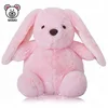 Adorable Long Ears Plush Bunny Rabbit Toy Handmade Cartoon Cute Kids Stuffed Animal Pretty Soft Plush Pink Rabbit