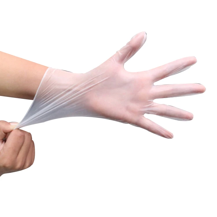 transparent disposable gloves