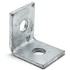 Factory Supply 2-Hole 90' Silver Galvanized Angle Bracket