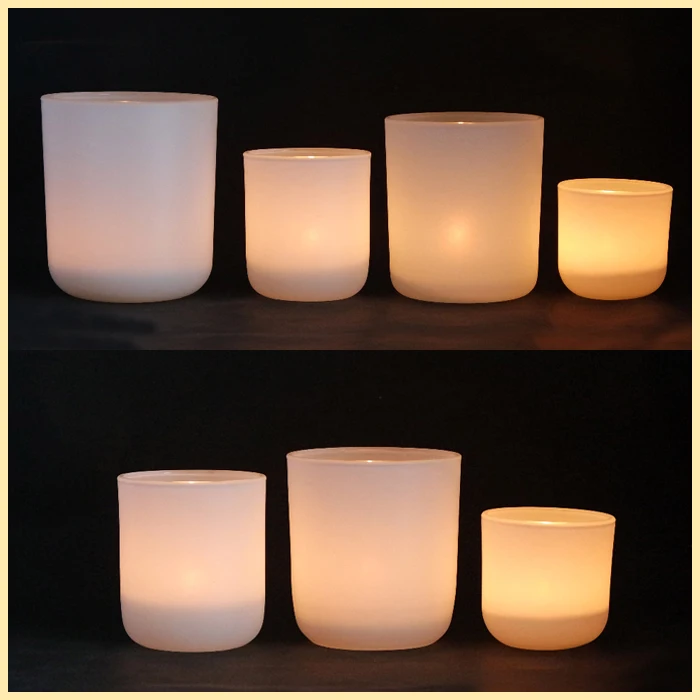 Frosted Black Glass Candle Jar Empty Candle Holder With/without Sealed