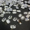C&Y Wholesale Rounded Rectangle Shape White Foiled Flat Back Crystal Art Rhinestone For Crafts