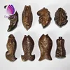 Handmade carved various shape pendant black sandalwood beads for jewelry making