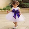 Little Sleeveless Appliqued Bow Birthday Dresses Ball Gown Flower Girls Dresses in 2019