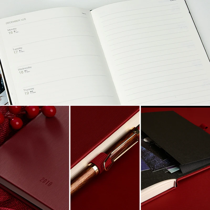 Custom 2024 Weekly Planner Hardcover Journal Agenda Daily Weekly