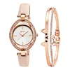 Engraved bracelets wholesale ladies wrist watch match rose gold bangles cat Bracelet For lady Watch
