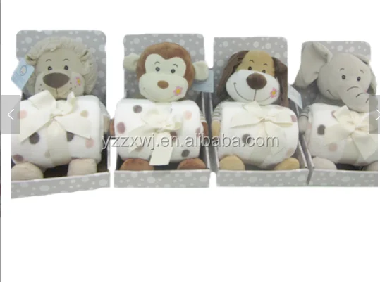 soft toy with blanket