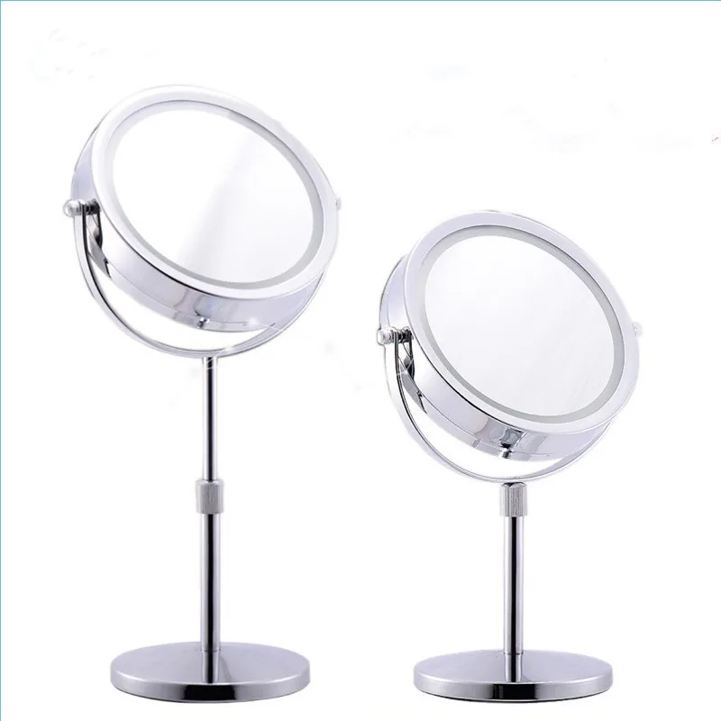 extendable lighted makeup mirror