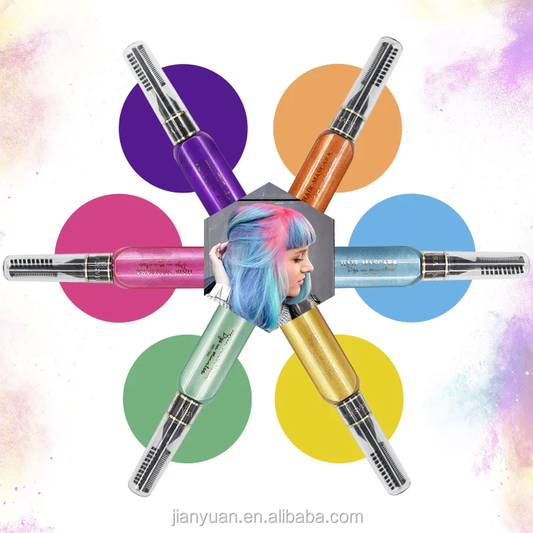 10 Colors Washable Hair Coloring Brush Hair Color Application