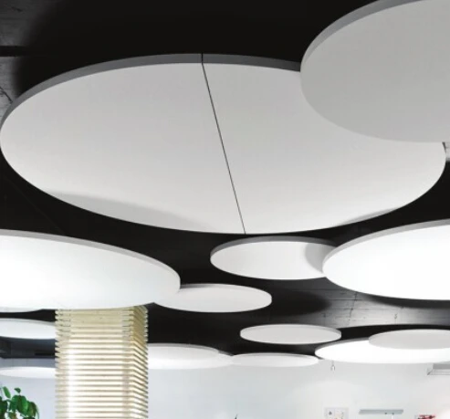 Circle Acoustic Fiberglass Baffles For Suspension Ceiling System Buy Acoustic Fiberglass Baffles Circle Fiberglass Baffles Circle Acoustic Baffles