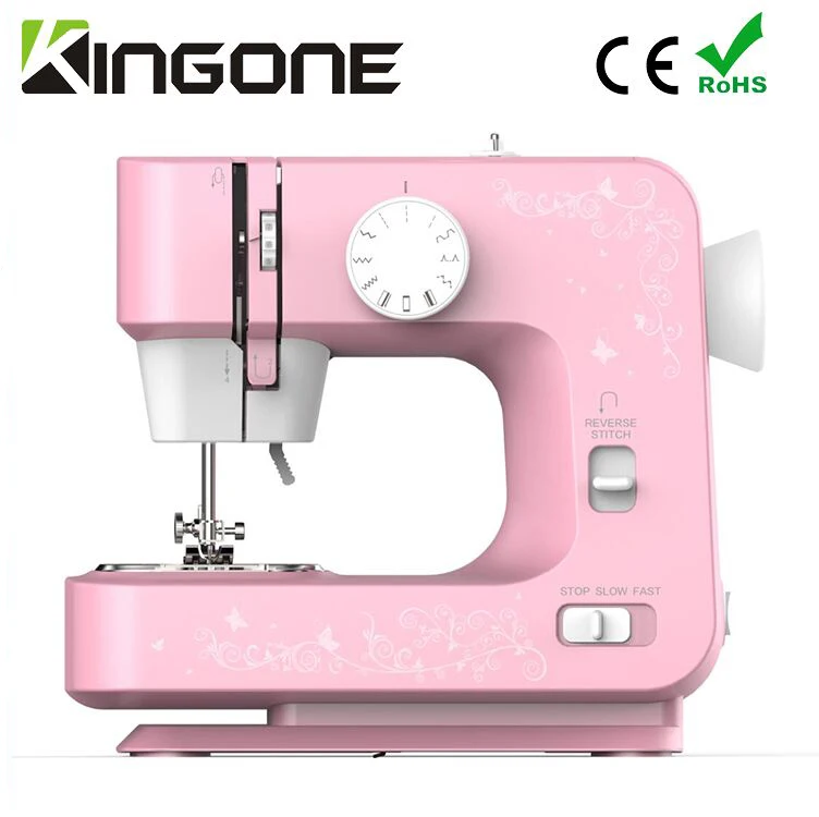 Gold Quality Multi Stitch Sewing Machine Pink Overlock Sewing Machines