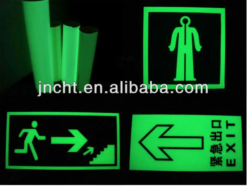Glow In The Dark Safety Sign Board/luminous Sign/photoluminescent Sign