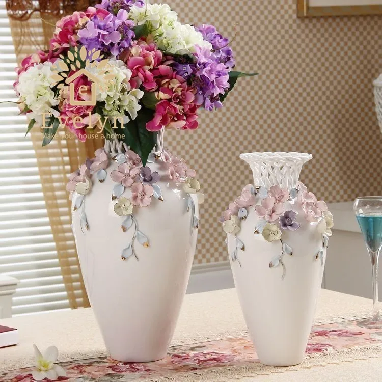 Luxury Designer Ideal Home Decoration Elegant Flower Ceramic Vase Buy