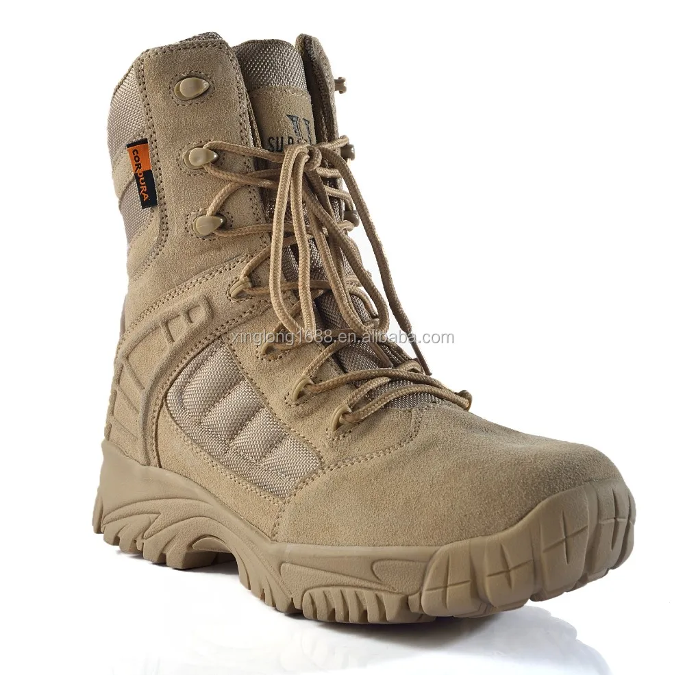 2017 New Design Geniune Leather Tactical Boots With Zipper Buy