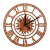 Sun Roman digital creative wooden tree wall clock