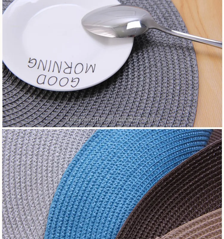 Custom Wholesale Cheap Pp Plastic Placemats For Coffee Table Mats