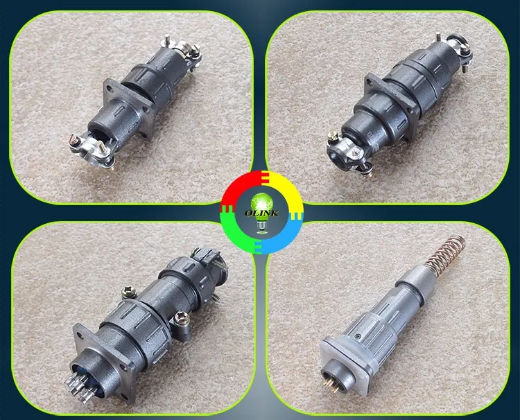 H17 4pin socket and plug industrial straight connector