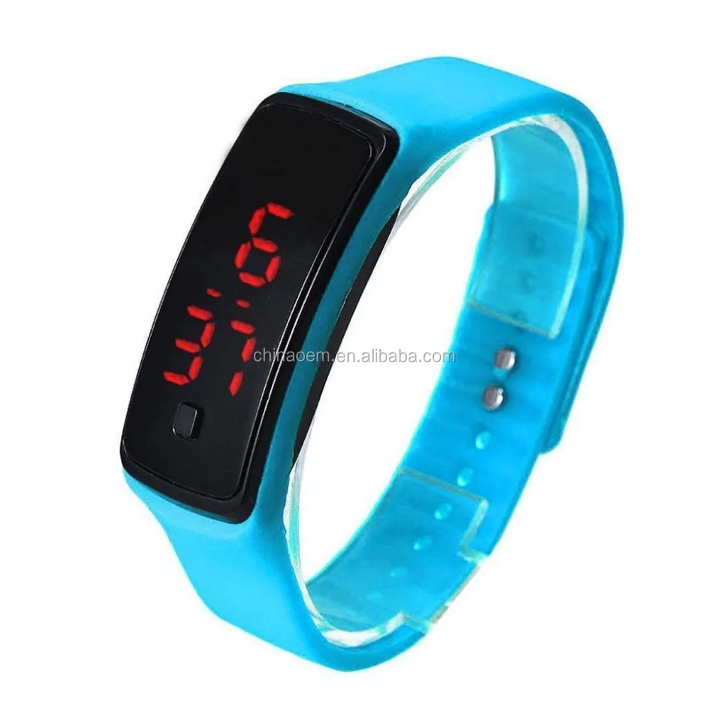 2016 New Fashion Square Dial Led Bracelet Digital Watches For Men
