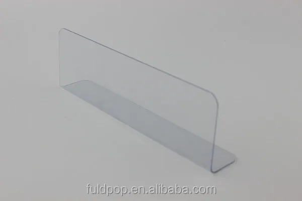 Retail Clear Plastic Divider Shelf L-shape Pvc Dividers For Metal ...