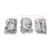 Silvery Stainless Alloy Circle DIY Key Chains 25mm Keyrings 3 Styles Jewelry Keychain Key Ring