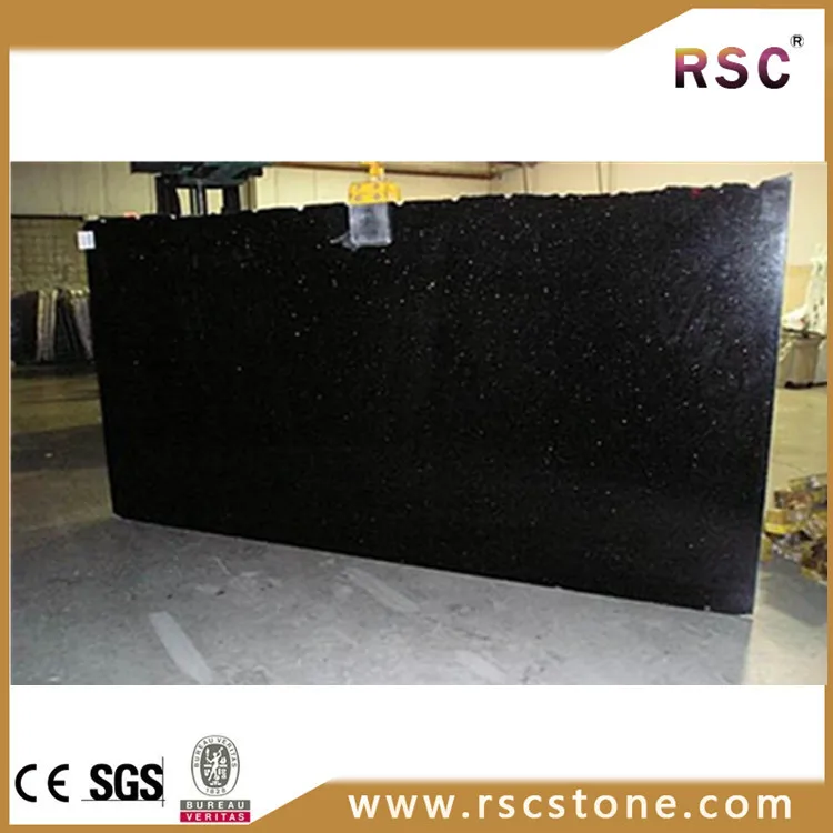 China Black Galaxy Marble Clean Slab Price Marble Clean Black Slab Price