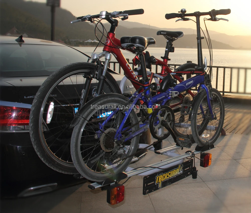 Durable Rear Mounted 50mm 2" Tow Ball Bike Carrier For Suv Mpv Hatch