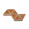 Combination type triangular food packaging box packaging