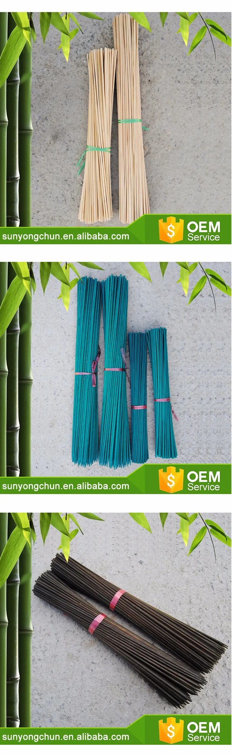 PVC Coated Color Bamboo Cane Flower Stick