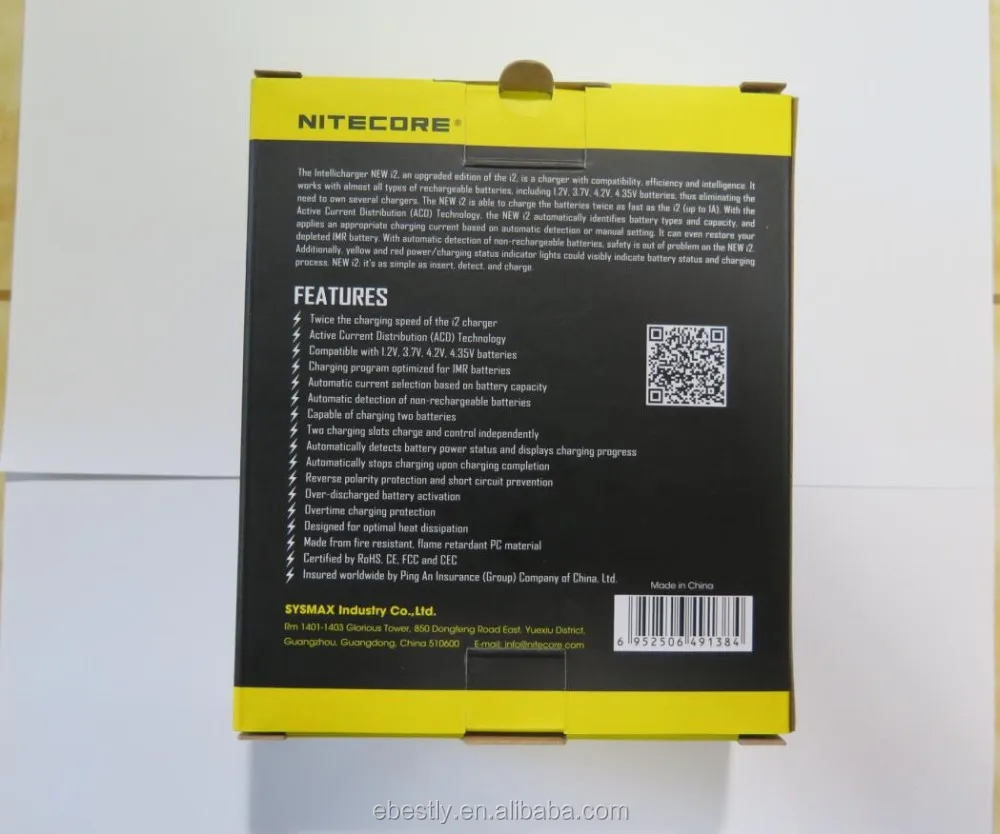 2016 NEW Nitecore i2 Battery Charger for 16340 10440 AA AAA 14500 18650 26650 Battery Charger Universal Charger nitecore new i2 2.jpg