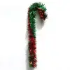 24 Inch Two Tone Christmas Craft Tinsel Candy Cane Outdoor Christmas Tree Hanging Decoration Ornament