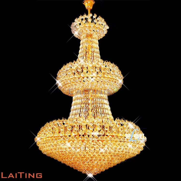 Big Size Lustre Crystal Chandelier Hotel Luxury Lobby Decoration
