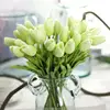 PU Mini tulip cross-border flower simulation with foreign trade export Home Furnishing silk wedding flowers