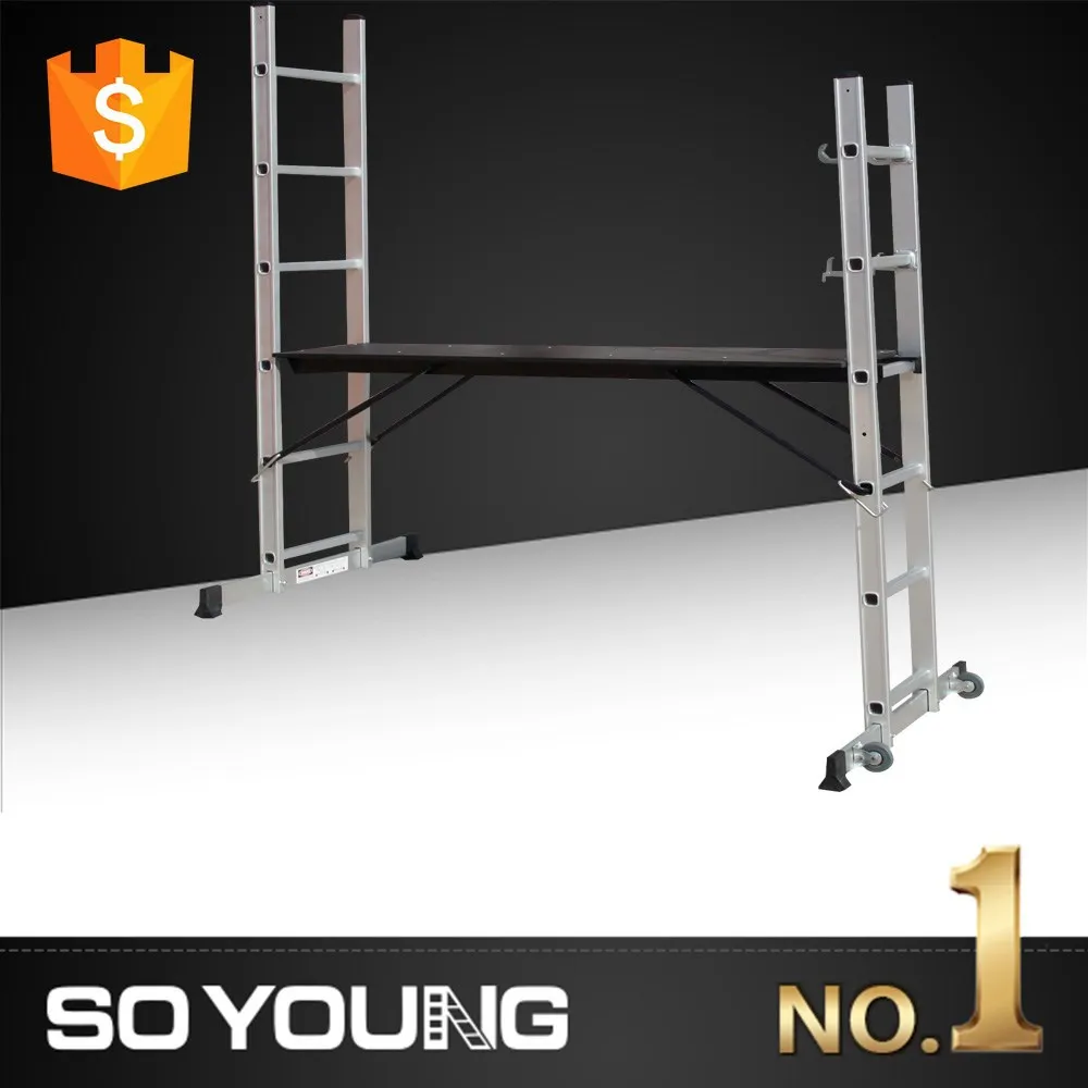 New Multi Purpose Diy Step Ladder Aluminium 5 Way Scaffold Extension